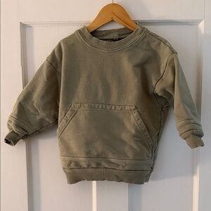 Nico Olive Green Sweatshirt with front pocket